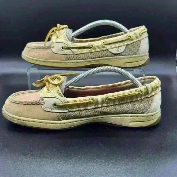 Sperry boat shoes ladies size 7.5M golden accents single eye - Picture 2 of 9